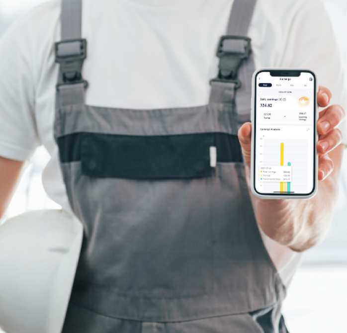 One-touch remote control and installer resources with SolaX APP